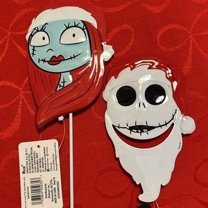 NWT Set of 2 Metal Yard Stakes nightmare before Christmas